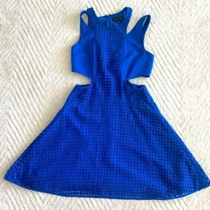 Sachin & Babi blue cut out dress